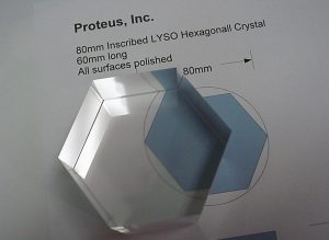 Proteus engineered LYSO hexagonall crystal